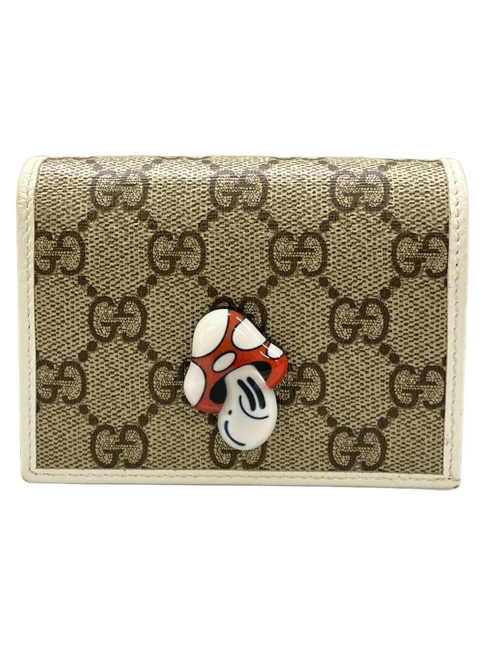 Gucci Beige White Pvc Leather Bifold #363439G56B